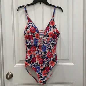 Colorful one piece bathing suit! 💜